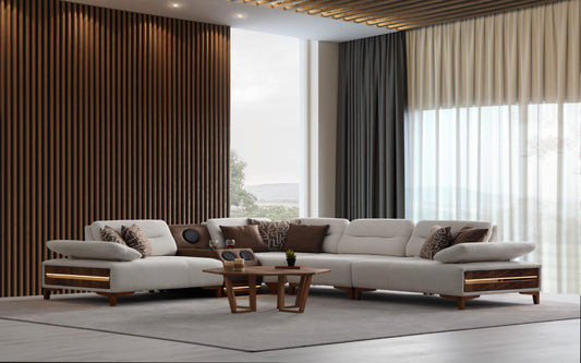 Comfy Walnut Sofa Corner