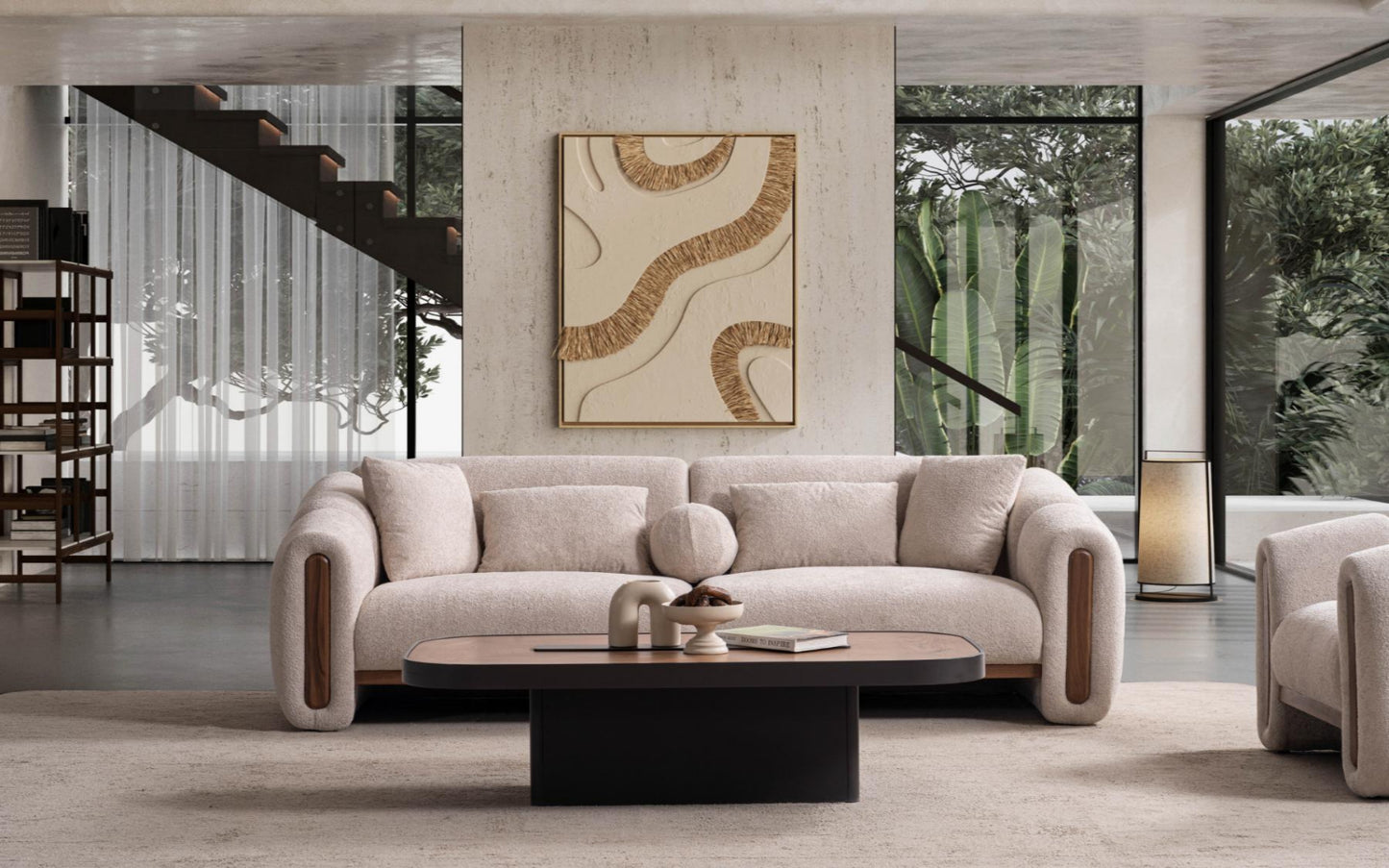 Legas Walnut Sofa Set